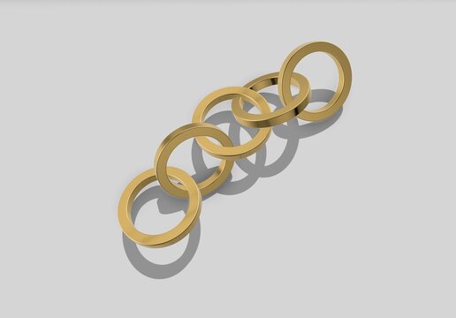 3d golden rings