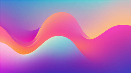Abstract colorful wave design with smooth flowing lines and a vibrant pink and blue light pattern for a modern art background