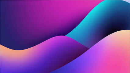 Abstract colorful wave design with smooth flowing lines and a vibrant pink and blue light pattern for a modern art background
