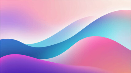 Abstract colorful wave design with smooth flowing lines and a vibrant pink and blue light pattern for a modern art background