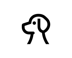 Pet logo with a stylish dog icon