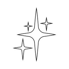 Obraz premium Sparkle vector icon. Shine symbol illustration. star sign or logo.
