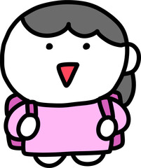 Cute children character illustrations for classroom