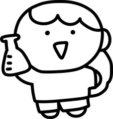 Cute children character illustrations for classroom