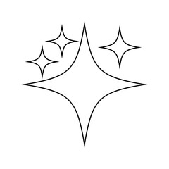Sparkle vector icon. Shine symbol illustration. star sign or logo.