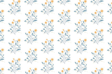 floral wallpaper sketch, cotton flower pattern, seamless textile design, hand drawn rose line, abstract fabric texture

