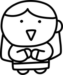 Cute children character illustrations for classroom