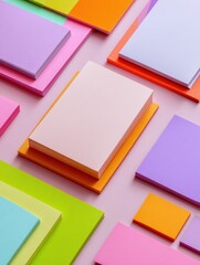 Colorful Sticker Shop Packaging Display With Cheerful Sheets for Creative Projects and Organizing Supplies