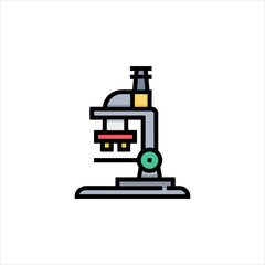 Fototapeta premium vector illustration of a microscope