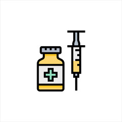 vector illustration of a medicine bottle