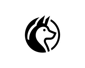 Friendly dog logo