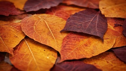 Vivid red and yellow autumn leaves create a stunning seasonal display, embodying fall's charm and warmth. Perfect for themes of nature, seasons, and the beauty of change.
