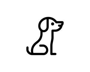 dog logo for animal service brand