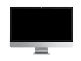 lcd monitor isolated on white