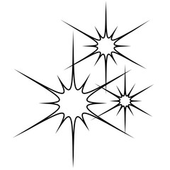 Sparkle vector icon. Shine symbol illustration. star sign or logo.