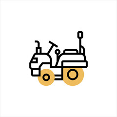 tractor isolated on white background