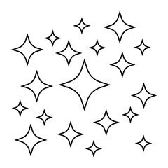 Sparkle vector icon. Shine symbol illustration. star sign or logo.