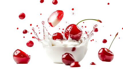 Acerola cherry cherry stack with half slice 