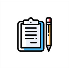 clipboard icon vector illustration