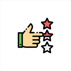 hand with thumb up