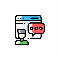 flat icon with shadow vector eps 10