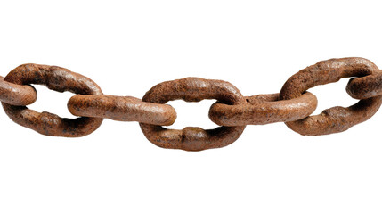 Rusty Chain: A close-up captures a segment of a heavily oxidized chain, showcasing the textures of time and corrosion. This image evokes a sense of history and resilience.