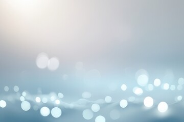 Abstract Blue Light Bokeh Background