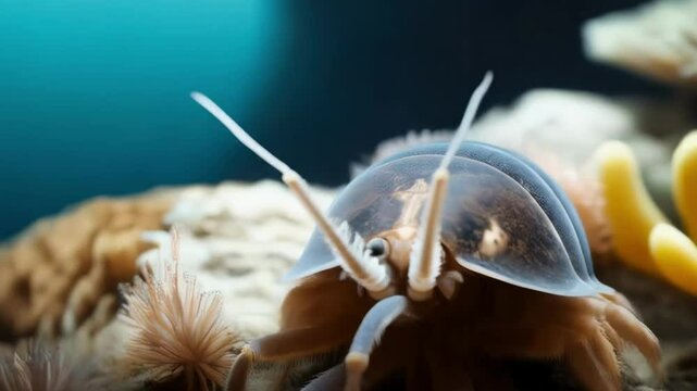 Giant Isopod Crawling: 14 Inch Deep Sea Scavenger
