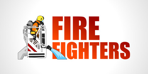 International Firefighter Day, featuring a firefighter silhouette and vibrant red background.
