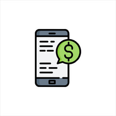 Mobile Phone with Dollar Sign