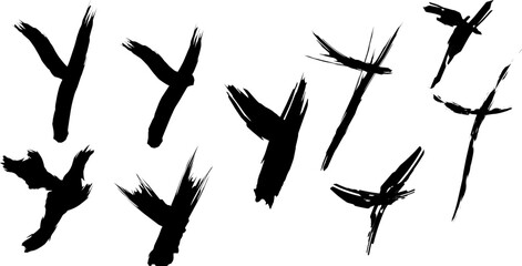 Collection of stylized anarchist 