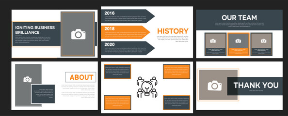 Business minimal slides presentation template ,Creative business PowerPoint presentation slides template design.