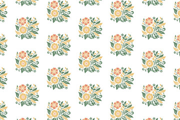 seamless textile sketch, rose line pattern, minimal floral fabric, modern wrapping paper design, one line flower texture

