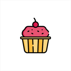 cupcake with cherry