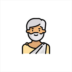 funny cartoon casual man