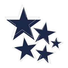 Obraz premium star geometric shape line