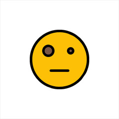 Fototapeta premium sad smiley face