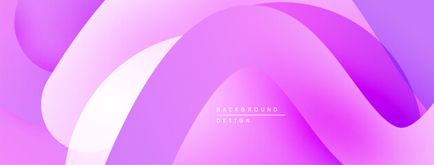 Abstract purple waves create dynamic background. Smooth gradients offer modern aesthetic, ideal for digital projects.
