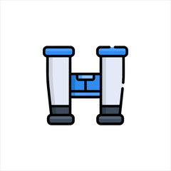 vector illustration of a microscope