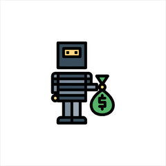 money bag with money