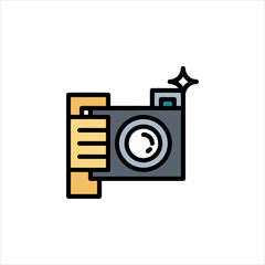 retro camera icon