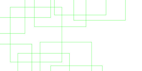 Abstract colorful geometric pattern square and random lines. Glowing Futuristic technology geometric concept. Modern luxury template design abstract green square lines pattern elements with lighting.