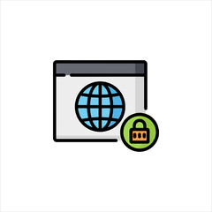 globe icon vector