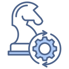 Recovery Strategy Blue Icon