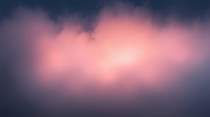 Abstract pink and purple cloudscape with a soft glow emanating from the center of the image