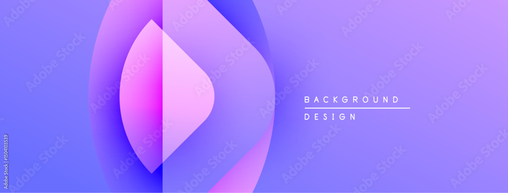 Poster abstract gradient background. soft purple, blue hues blend. minimalist design with text elements pre