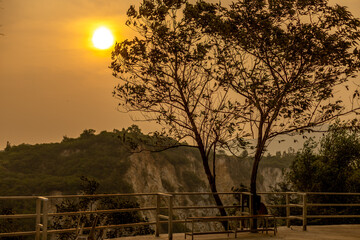 The natural background of the flora, various species of trees growing in the big forest, the richness of the ecosystem, is the habitat of flocks of birds and wild animals such as elephants, wolves