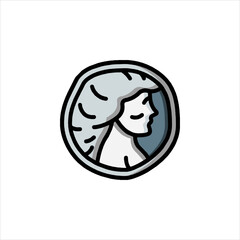 vector illustration of a woman