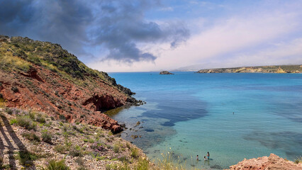 Fototapeta premium bolnuevo beaches, Murcia, Spain