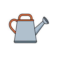 Obraz premium Watering can icon garden tool in simple design and grey colors - Concept of gardening icon 